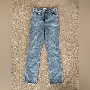 PAIGE HIGH RISE "CINDY" denim jeans raw hem